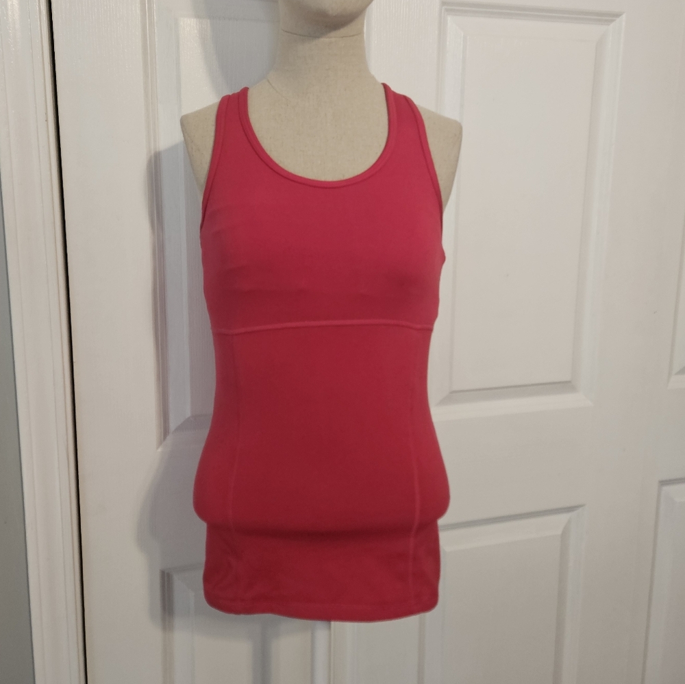 Champion Pink Fitted Sleeveless Tank Top